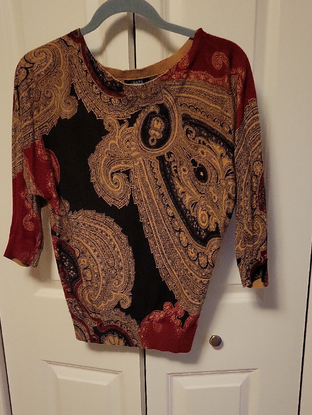 Paisley Print Sweater